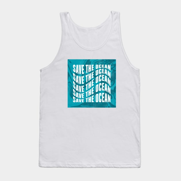 Save the ocean waves Tank Top by stu-dio-art